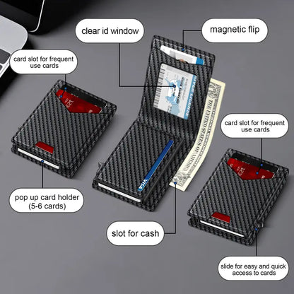 Men's RFID Ultra-thin Minimalist Anti-theft Wallet