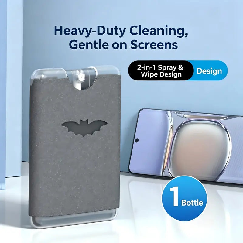 2 Pack Portable Screen Cleaner Spray with Microfiber Cloth