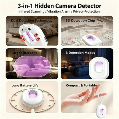 2026 Upgraded 2nd Gen Hidden Camera Detector with 3D Spatial Detection Chip