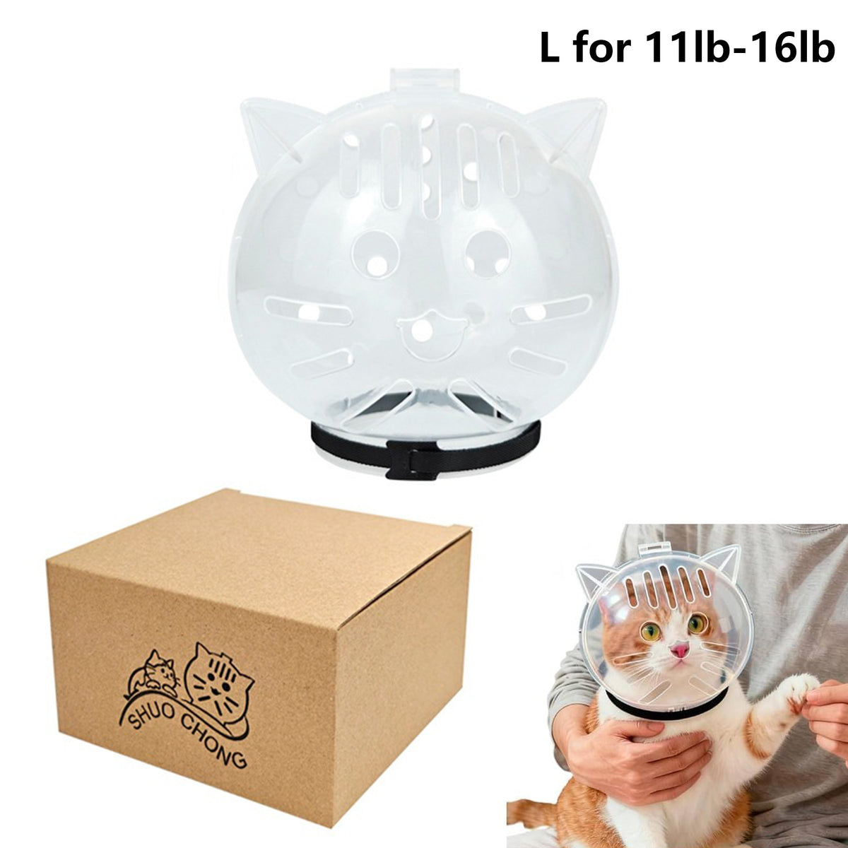 Cat Muzzle for Grooming & Bathing