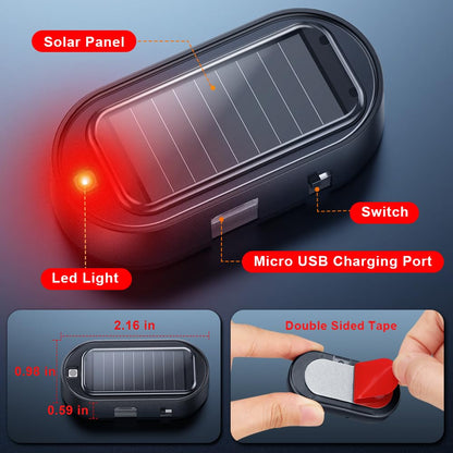 Car Solar Power Simulated Dummy Alarm