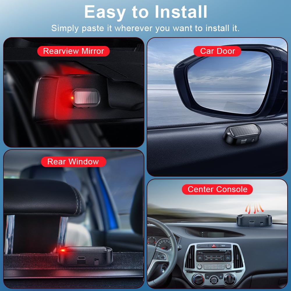 Car Solar Power Simulated Dummy Alarm