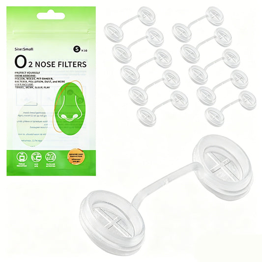 Nose Filters with 3M Filtration - Nasal Screens for Allergies, Dust & Smoke